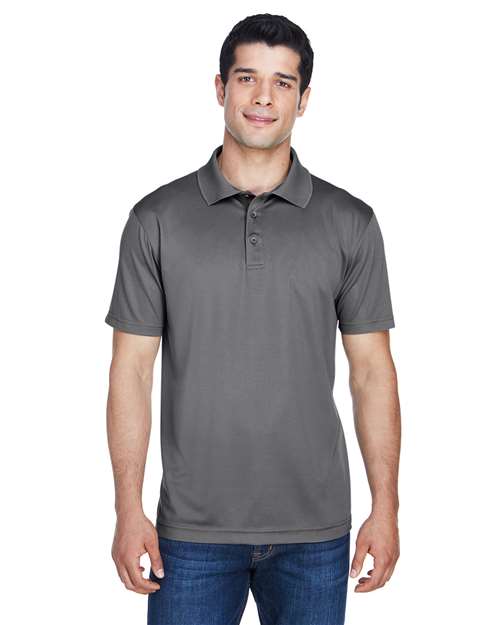 Harriton Men's Polyester Jersey Polo - Harriton 13842 Charcoal XS
