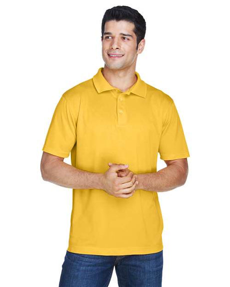 Harriton Men's Polyester Jersey Polo - Harriton 13842 Gold XS