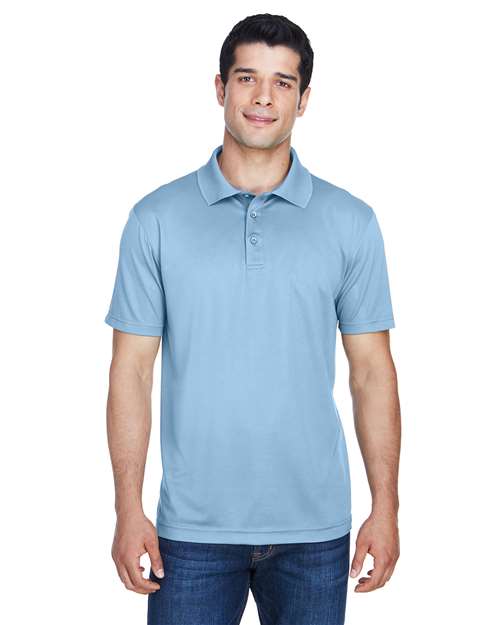 Harriton Men's Polyester Jersey Polo - Harriton 13842 Light Blue XS