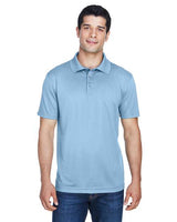 Harriton Men's Polyester Jersey Polo - Harriton 13842 Light Blue XS