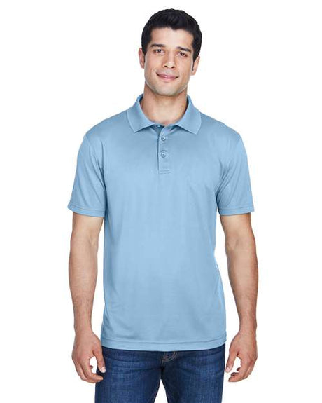 Harriton Men's Polyester Jersey Polo - Harriton 13842 Light Blue XS