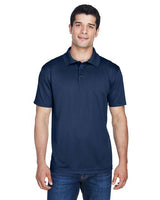 Harriton Men's Polyester Jersey Polo - Harriton 13842 Navy XS