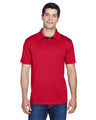 Harriton Men's Polyester Jersey Polo - Harriton 13842 Red XS
