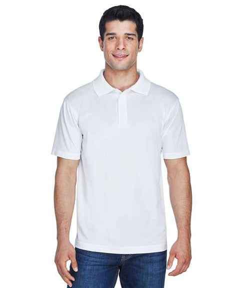 Harriton Men's Polyester Jersey Polo - Harriton 13842 White XS