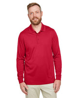 Harriton Men's Tall Advantage Long Sleeve Snag Protection Plus IL Polo - Harriton M348LT Black LT