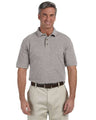 Harriton Men's Tall Cotton Pique Polo - Harriton M200T Grey Heather XLT