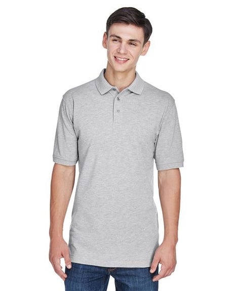 Harriton Men's Tall Easy Blend™ Polo - Harriton 14419 Black 2XLT