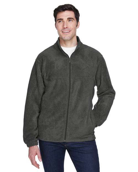 Harriton Men's Tall Full - Zip Fleece - Harriton M990T Charcoal XLT