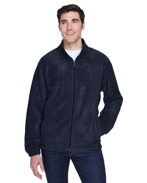 Harriton Men's Tall Full - Zip Fleece - Harriton M990T Navy XLT