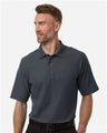 Harriton Men's Tall Maverick CVC Pique Polo - Harriton M105T Dark Charcoal LT