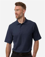 Harriton Men's Tall Maverick CVC Pique Polo - Harriton M105T Dark Navy LT