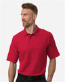 Harriton Men's Tall Maverick CVC Pique Polo - Harriton M105T Red LT