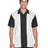 Harriton Men's Two - Tone Camp Shirt - Harriton M575 Black/ Cream S