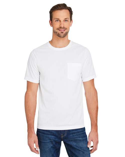 Harriton Unisex Charge Snag and Soil Protect T-Shirt - Harriton M118 White XS