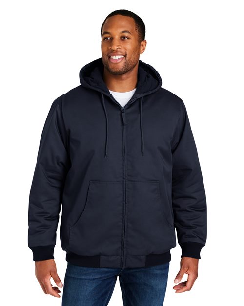 Harriton Unisex ClimaBloc® Heavyweight Hooded Full - Zip Jacket - Harriton M722 Black XS