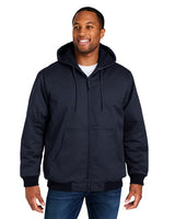 Harriton Unisex ClimaBloc® Heavyweight Hooded Full - Zip Jacket - Harriton M722 Black XS