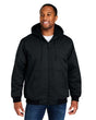 Harriton Unisex ClimaBloc® Heavyweight Hooded Full - Zip Jacket - Harriton M722 Black XS