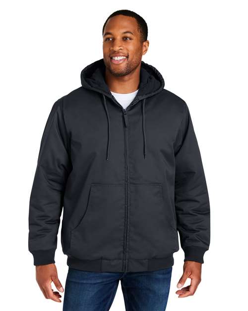 Harriton Unisex ClimaBloc® Heavyweight Hooded Full - Zip Jacket - Harriton M722 Dark Charcoal XS