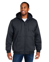 Harriton Unisex ClimaBloc® Heavyweight Hooded Full - Zip Jacket - Harriton M722 Dark Charcoal XS