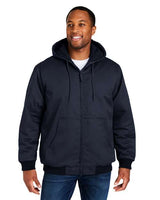 Harriton Unisex ClimaBloc® Heavyweight Hooded Full - Zip Jacket - Harriton M722 Dark Navy XS