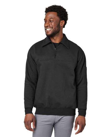 Harriton Unisex ClimaBloc™ Heavyweight Tactical Quarter - Zip Pullover - Harriton M712 Black XS