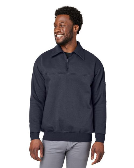 Harriton Unisex ClimaBloc™ Heavyweight Tactical Quarter - Zip Pullover - Harriton M712 Black XS
