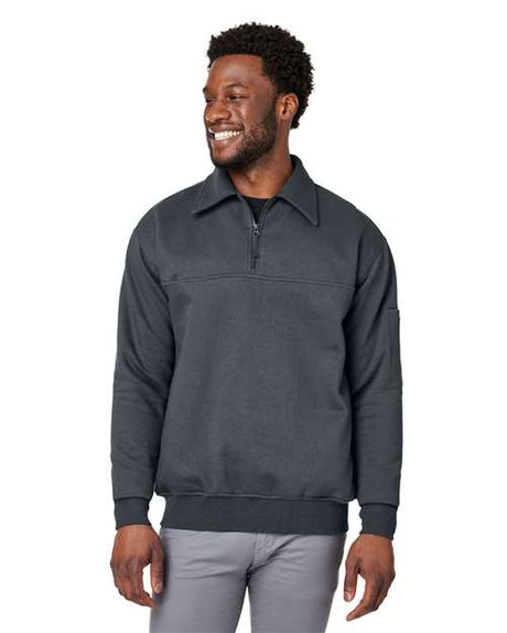 Harriton Unisex ClimaBloc™ Heavyweight Tactical Quarter - Zip Pullover - Harriton M712 Dark Charcoal XS