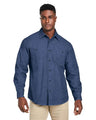Harriton Unisex Denim Shirt Jacket - Harriton M540 Dark Denim S