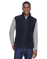 Harriton Unisex Fleece Full - Zip Vest - Harriton M985 Navy S