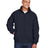 Harriton Unisex Fleece Lined Nylon Jacket - Harriton M740 Navy/ Black XS