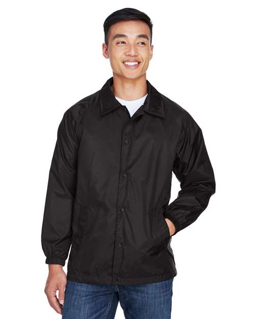 Harriton Unisex Nylon Staff Jacket - Harriton M775 Black S