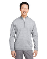 Harriton Unisex Pilbloc™ Quarter - Zip Pullover Sweater - Harriton M421 Black XS