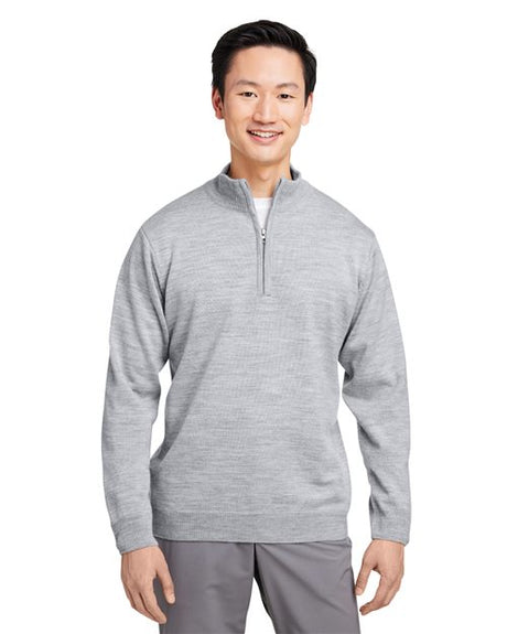 Harriton Unisex Pilbloc™ Quarter - Zip Pullover Sweater - Harriton M421 Black XS