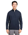 Harriton Unisex Pilbloc™ Quarter - Zip Pullover Sweater - Harriton M421 Dark Navy XS