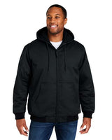 Harriton Unisex Tall ClimaBloc® Heavyweight Hooded Full - Zip Jacket - Harriton M722T Black LT