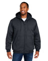 Harriton Unisex Tall ClimaBloc® Heavyweight Hooded Full - Zip Jacket - Harriton M722T Dark Charcoal LT