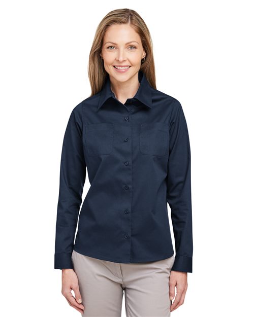 Harriton Women's Advantage IL Workshirt - Harriton M585LW Black XS