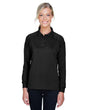 Harriton Women's Advantage Long Sleeve Tactical Polo - Harriton M211LW Black XS