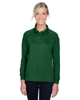 Harriton Women's Advantage Long Sleeve Tactical Polo - Harriton M211LW Dark Green XS