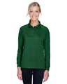 Harriton Women's Advantage Long Sleeve Tactical Polo - Harriton M211LW Dark Green XS