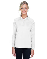 Harriton Women's Advantage Long Sleeve Tactical Polo - Harriton M211LW White XS