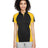 Harriton Women's Advantage Snag Protection Plus IL Colorblock Polo - Harriton M385W Black/ Sunray Yellow/ Dark Charcoal XS