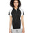 Harriton Women's Advantage Snag Protection Plus IL Colorblock Polo - Harriton M385W Black/ White/ Dark Charcoal XS
