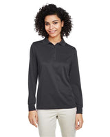 Harriton Women's Advantage Snag Protection Plus IL Long Sleeve Polo - Harriton M348LW Dark Charcoal XS