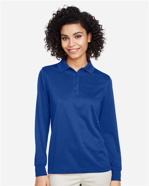 Harriton Women's Advantage Snag Protection Plus IL Long Sleeve Polo - Harriton M348LW True Royal XS