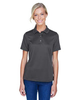 Harriton Women's Advantage Snag Protection Plus IL Snap Placket Polo - Harriton M345W Dark Charcoal XS