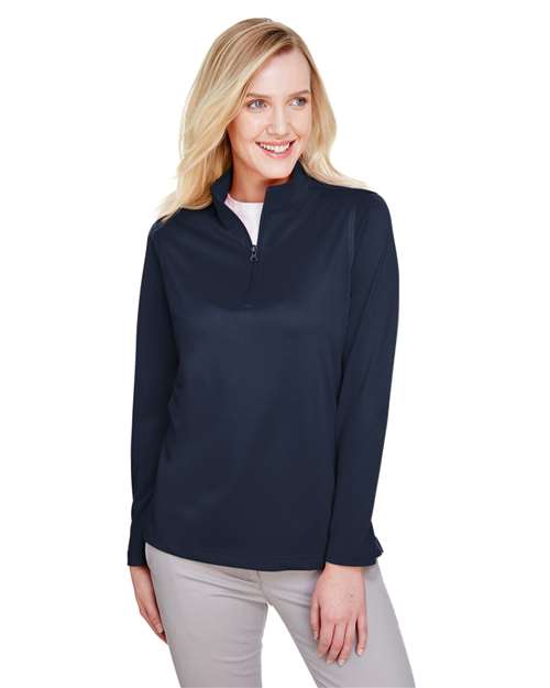Harriton Women's Advantage Snag Protection Plus Quarter - Zip Pullover - Harriton M748W Dark Navy XS