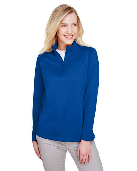 Harriton Women's Advantage Snag Protection Plus Quarter - Zip Pullover - Harriton M748W True Royal XS