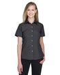 Harriton Women's Barbados Textured Camp Shirt - Harriton M560W Black XS