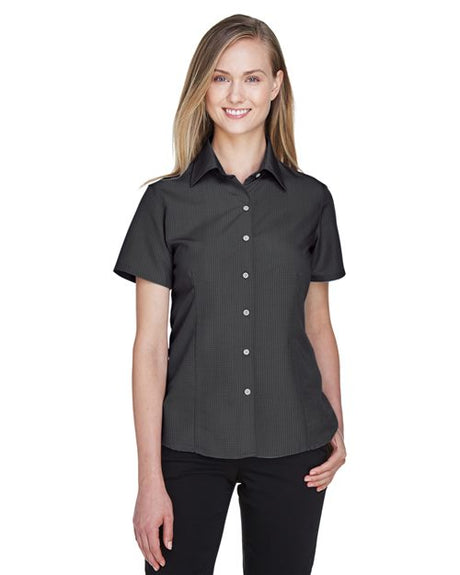 Harriton Women's Barbados Textured Camp Shirt - Harriton M560W Black XS